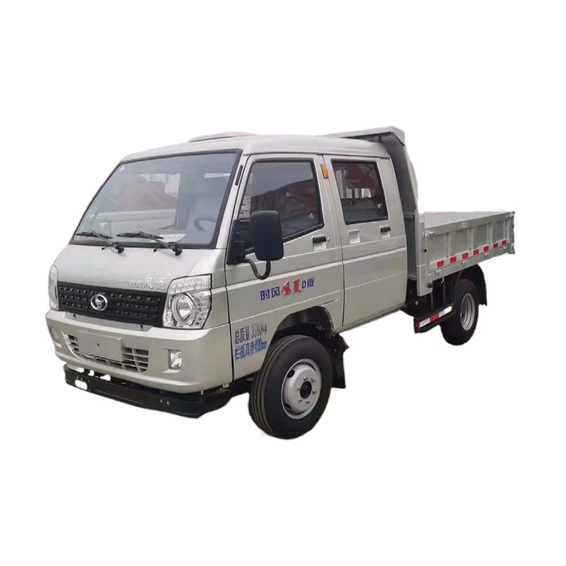 国六,时风菱双排座自卸 小型农用四轮柴油货车货箱2.2至2.475