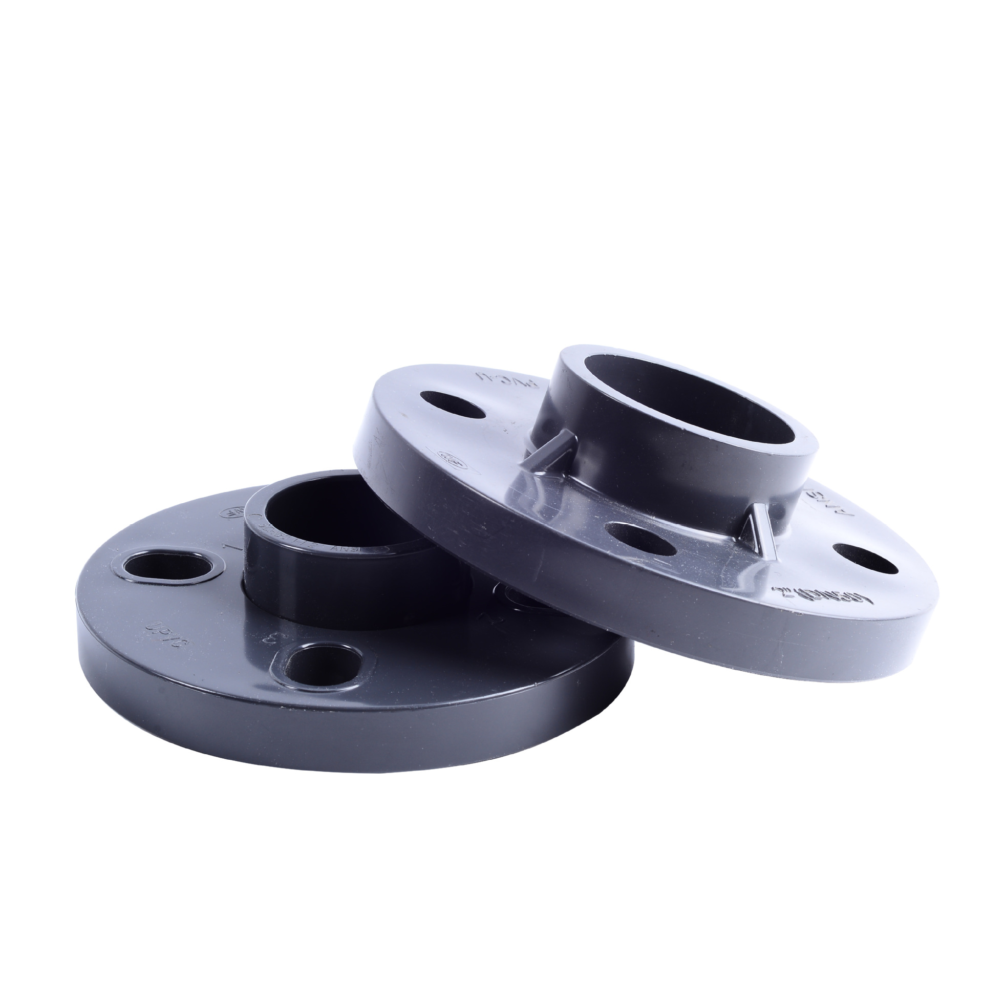 upvc一体法兰盘pvc管活套法兰座接头分体沟槽法兰片管件sch80