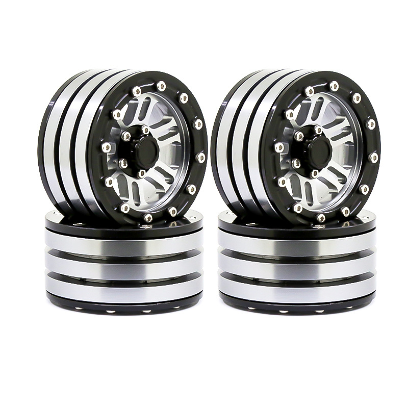 9轮毂金属合金1:10 rc履带式轴向scx10轮辋scx10 axi03007 trx4