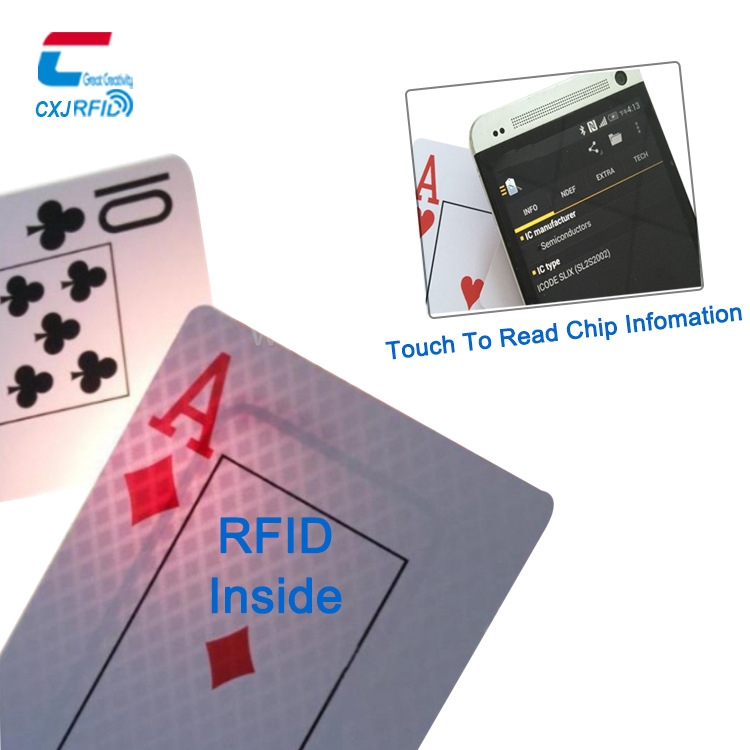 定制rfid射频识别扑克牌休闲娱乐用国产m1芯片f08扑克牌