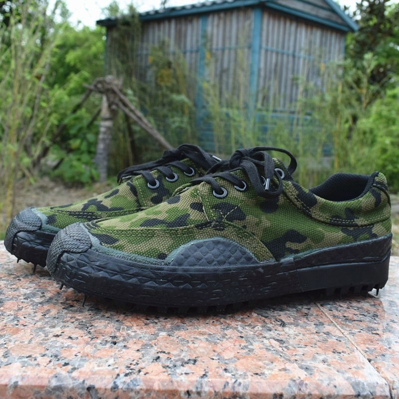 正品3520迷彩鞋48码50大码男解放鞋劳保鞋耐磨帆布胶鞋特大码男鞋