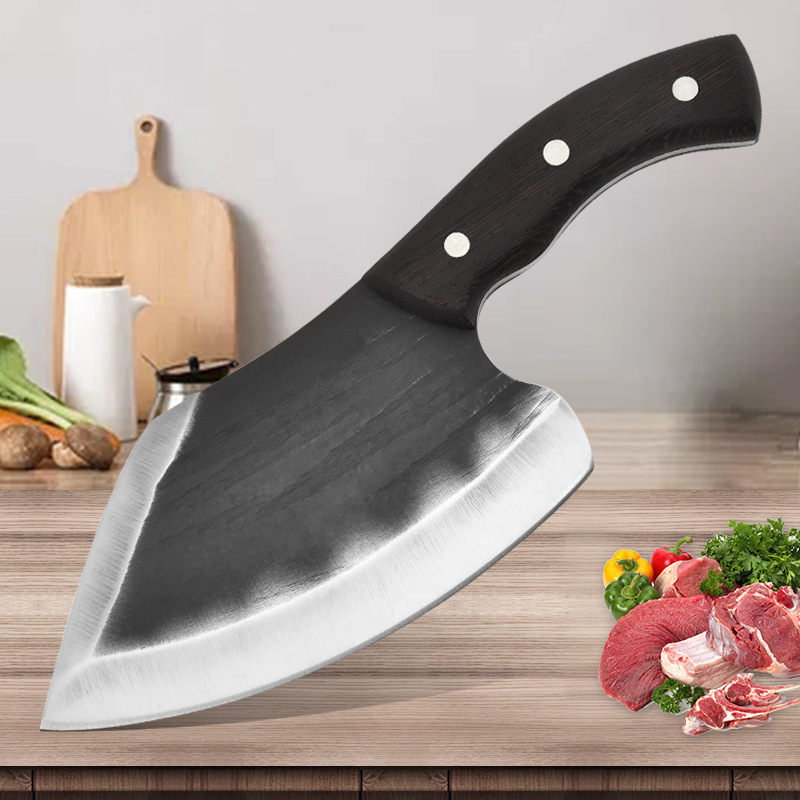 屠夫刀五口牛汤猪斩骨刀源头工厂不锈钢锻打家用菜刀割肉屠宰刀