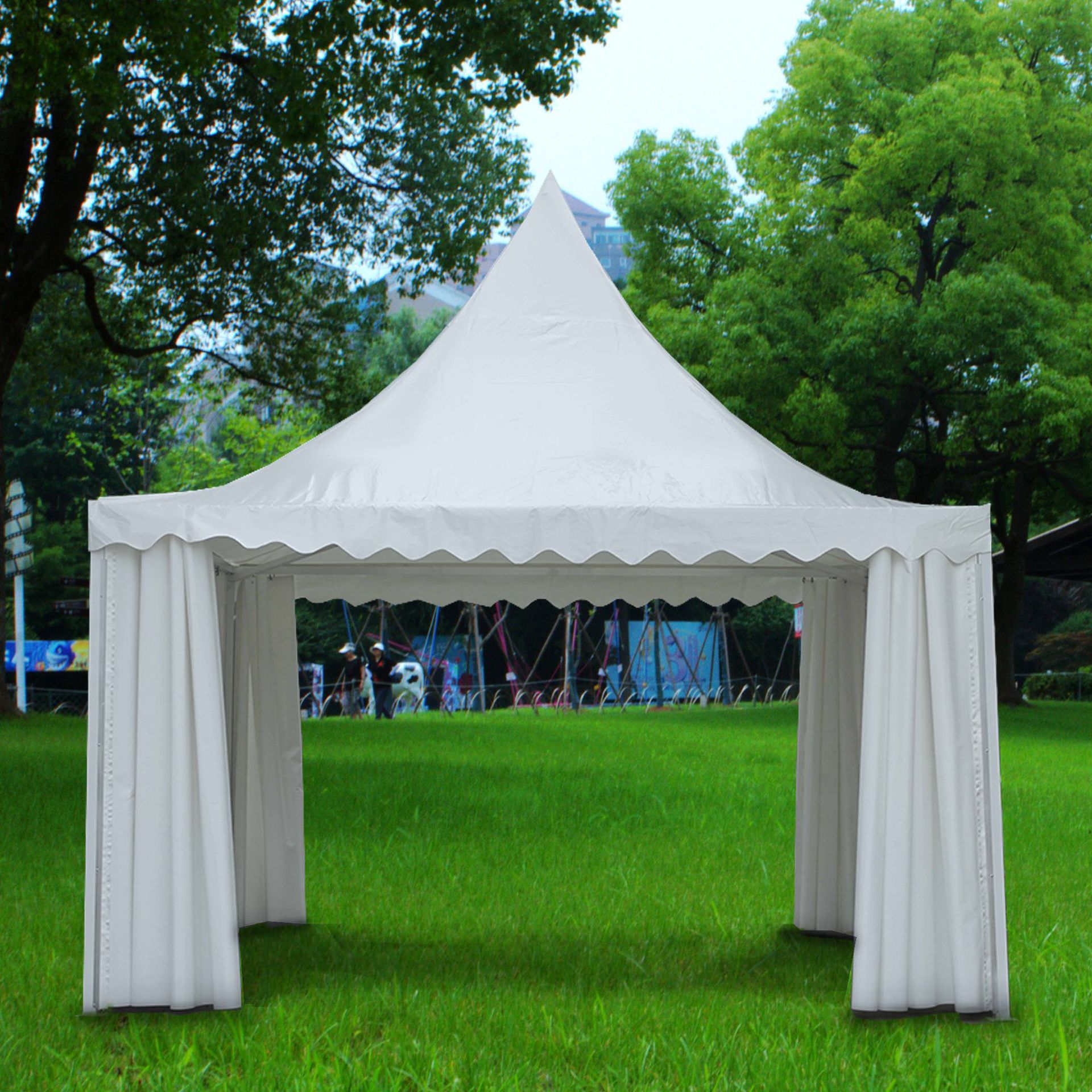 篷艺欧式婚庆帐篷围布摆摊酒席救灾帐篷户外加厚防雨防寒尖顶篷房