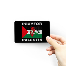 巴勒斯坦国旗15#PALESTINE软磁贴式汽车贴冰箱防盗门铁柜9*5.5cm
