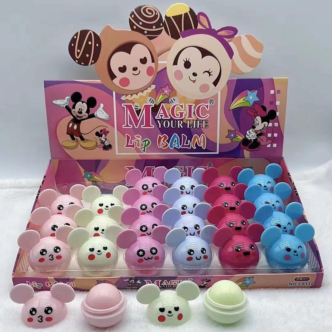 Foreign Trade Popular Style Mickey Mouse Lipstick Set Vaseline Lip Balm Moisturizing and Anti-Cracking Exclusive for Cross-Border Lip Care