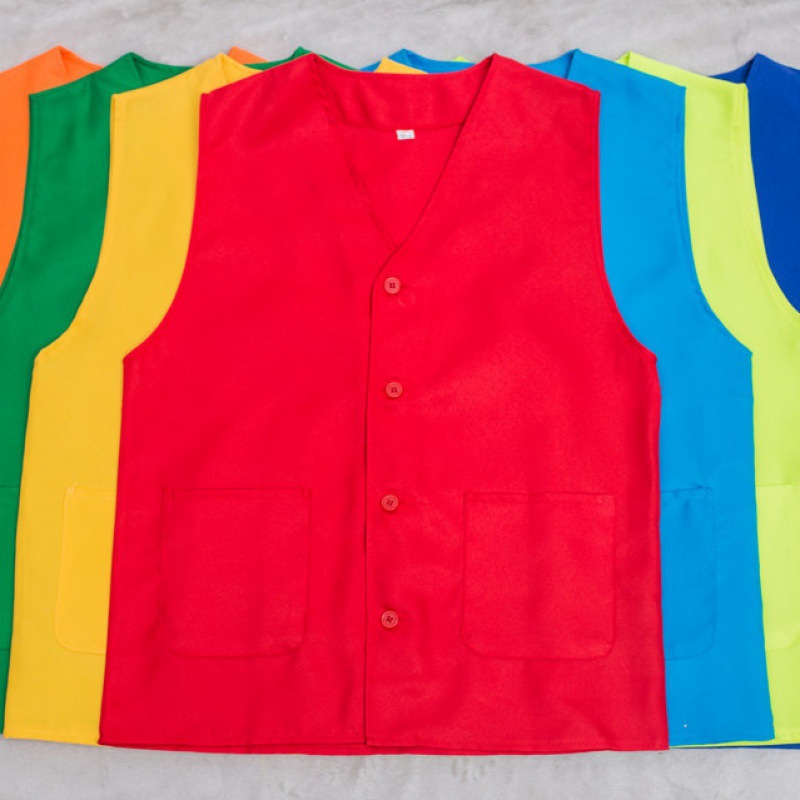 志愿者广告马甲logo义工党员红马夹印字超市卖场宣传工作背心