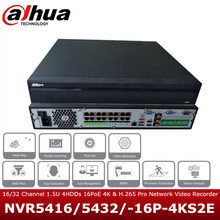 dahua英文16/32 CH PoE NVR Network Recorder NVR5416-16P-4KS2E