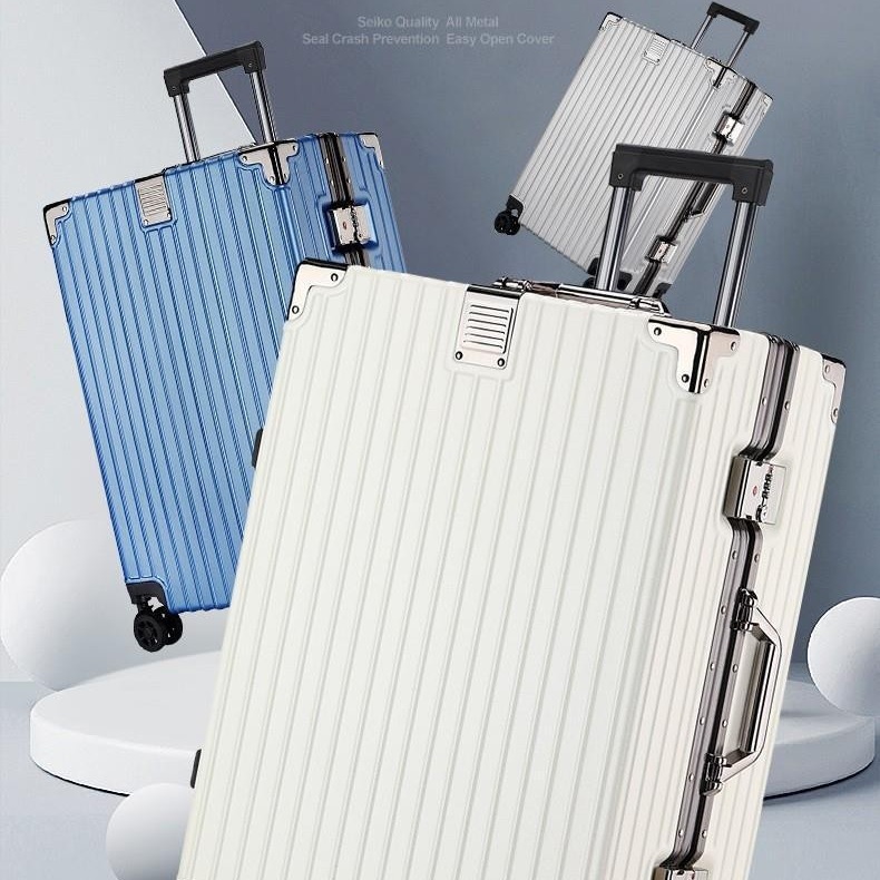 速发铝框拉杆箱男大容量行李箱女28寸密码箱学生26旅行皮箱子箱子