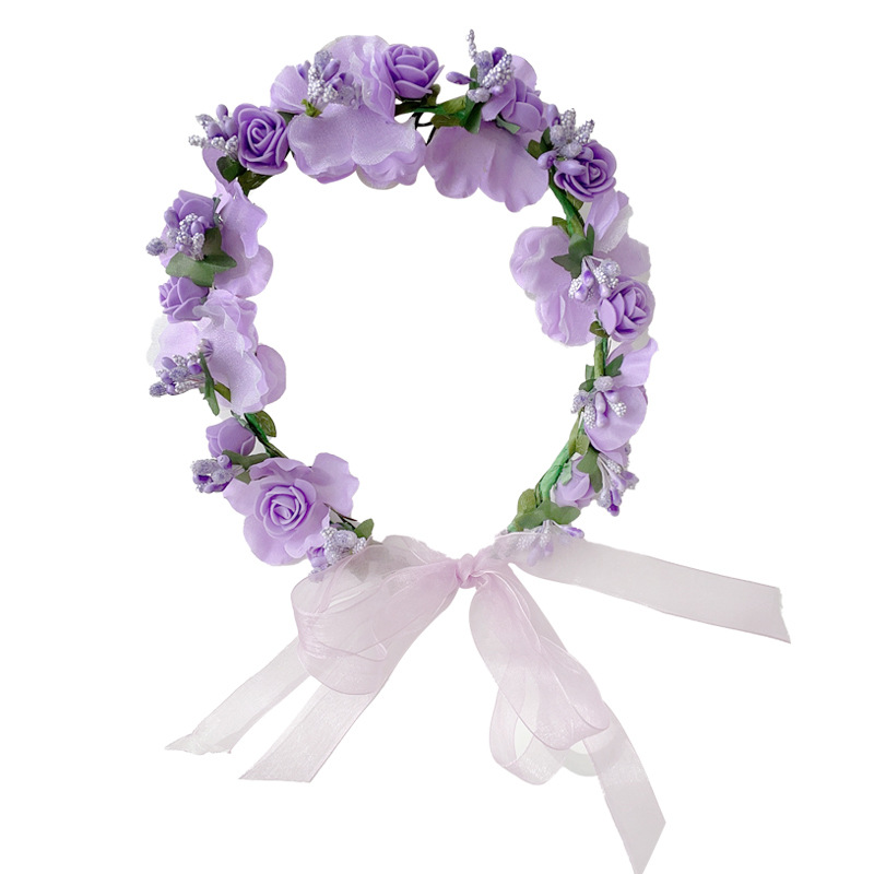 Mori Girl Garland Artificial Flower Children's Performance Dance Head Accessories Headband Wreath Wreath Hair Accessories Tourist Attractions