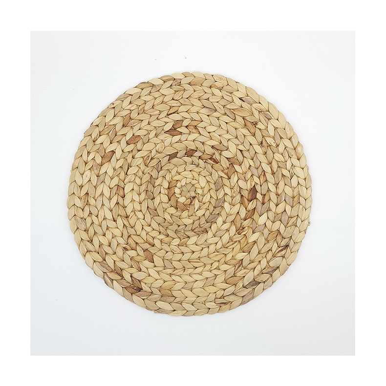 编织水葫芦草编圆垫子餐桌隔热葫芦草餐垫沥水垫杯垫碗垫