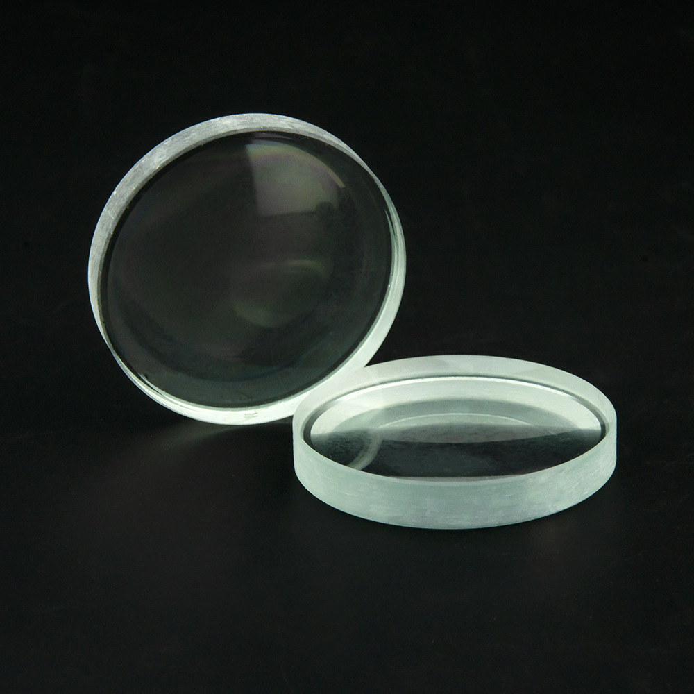 50mm光学玻璃透镜医疗科研用放大镜片凸透镜聚光调焦放大透镜zlm