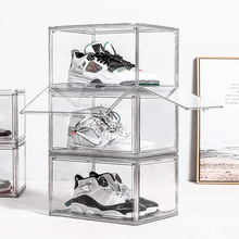 双开门鞋盒组装式高透明收纳加厚防灰尘家居用品创意家用鞋墙柜
