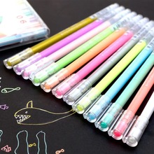韩版糖果色水粉笔diy相册涂鸦笔创意文具学生学习高光中性笔彩色