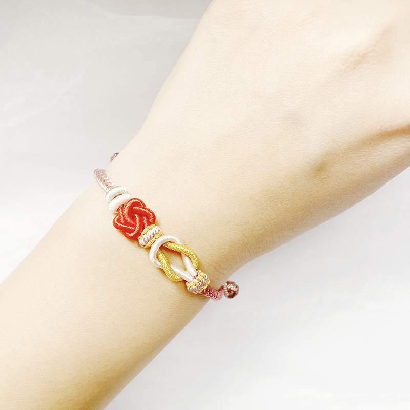 七夕情侣手绳手工编织文创创意编绳手链情人信物莫相离同心结手串