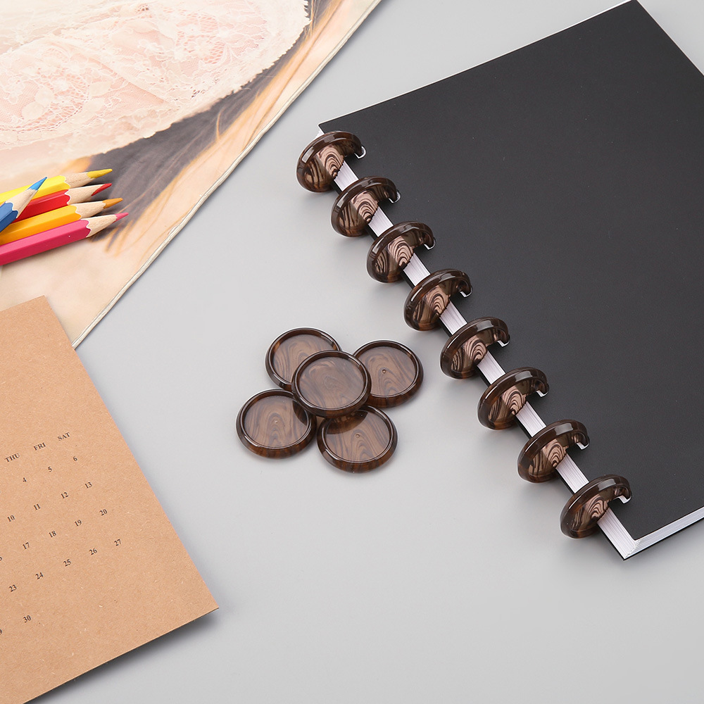 新款琥珀蘑菇扣五角星2mm笔记本蘑菇扣子盘扣活页扣可360度翻折扣