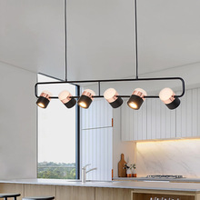 北欧设计师长条餐厅吊灯现代简约创意个性吧台灯卧室床头小吊灯