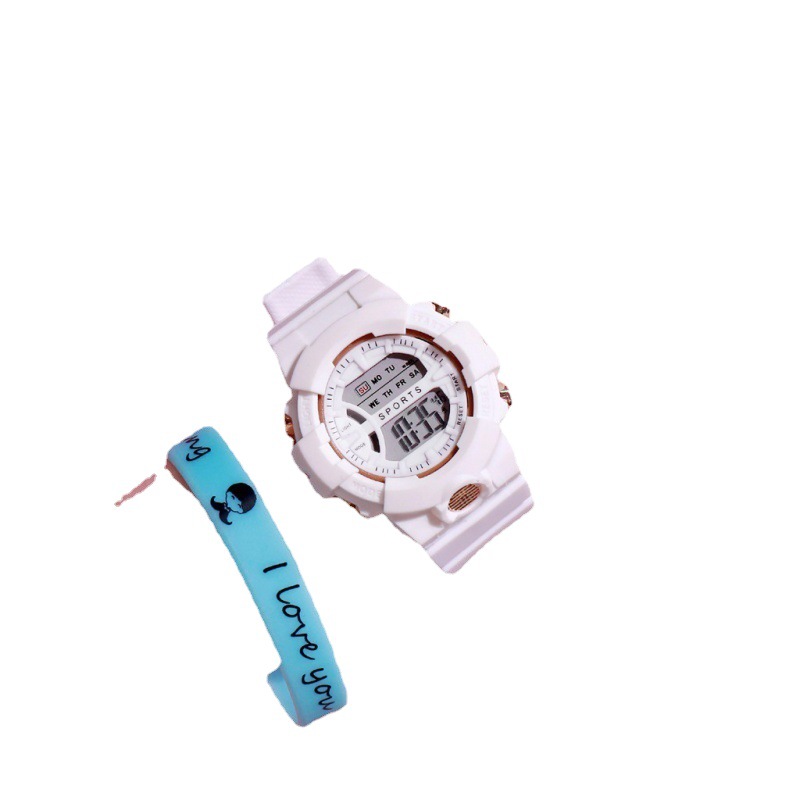 2023 New Electronic Watch Multifunctional Luminous Waterproof Watch for Students Ins Sports Watch Factory Wholesale