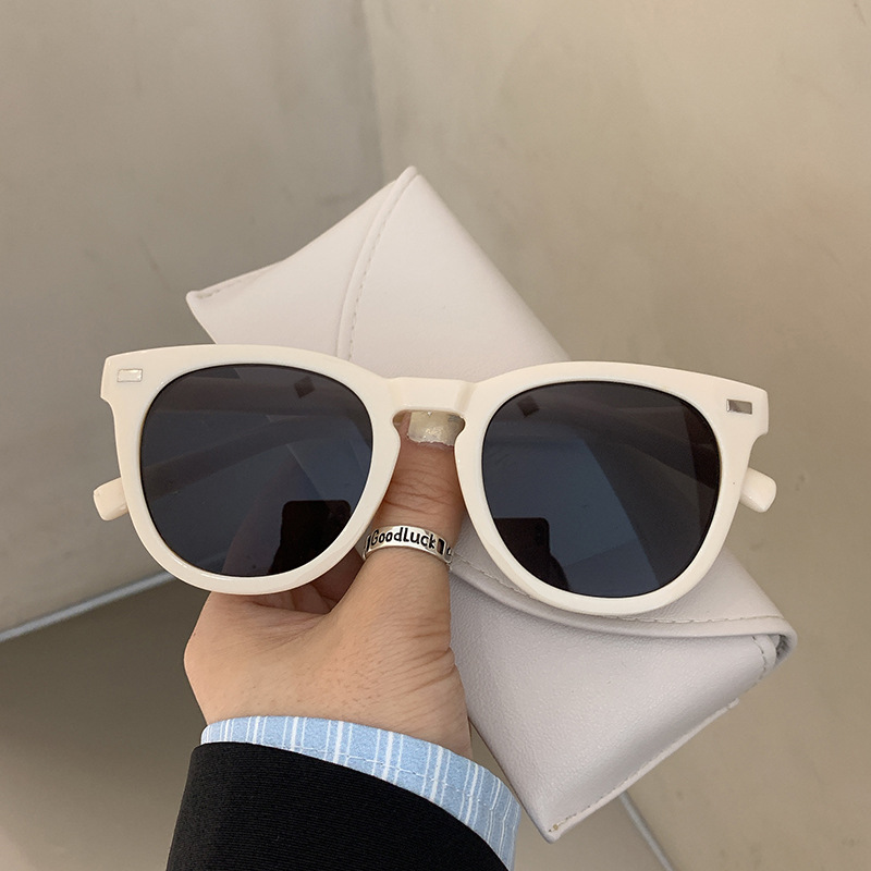 Xu Hongdou New Trendy Gm Sunglasses Women's Brown Slimming Internet-Famous and Vintage Sun Protection Uv Protection Sun Glasses