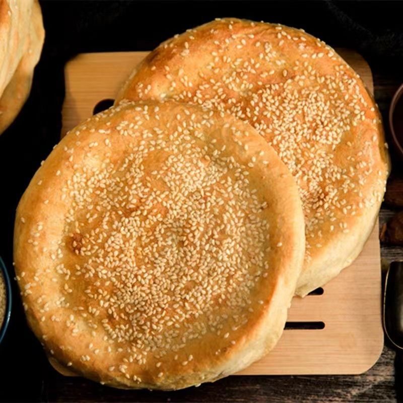 土特产单县河南烧饼吊炉烧饼河南大烧饼面食尘家吊炉早餐方便食品