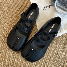 MARCO&JOYCE猪蹄鞋子女2024新款爆款春秋季单鞋女平底设计感单鞋