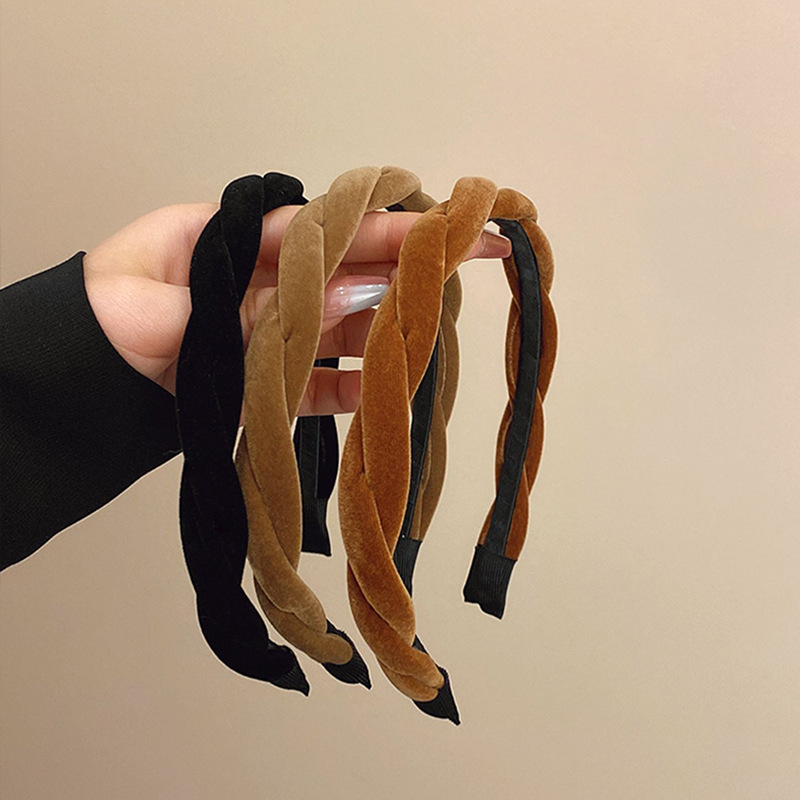 Elegant Velvet Twist Headband for Girls Thin Hairpin for Hair Washing Headband Advanced Pressure-Sensitive Hair Accessories New Hair Accessories