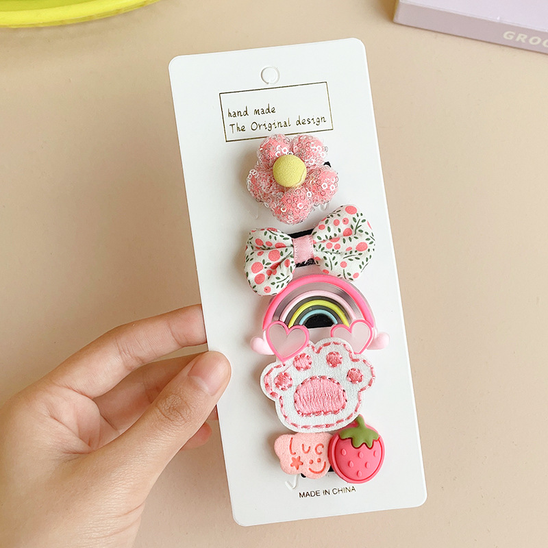Baby Barrettes Does Not Hurt Hair Cute Baby Sweat Small Clip Headwear Female Children's Hairpin Infant Girls Hair Accessories
