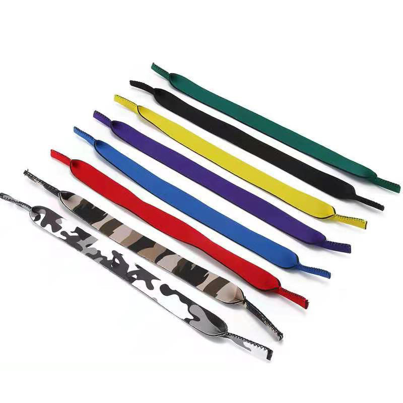 跨境新款潜水料眼镜带防掉户外运动游泳滑雪固定眼镜条挂绳眼镜带