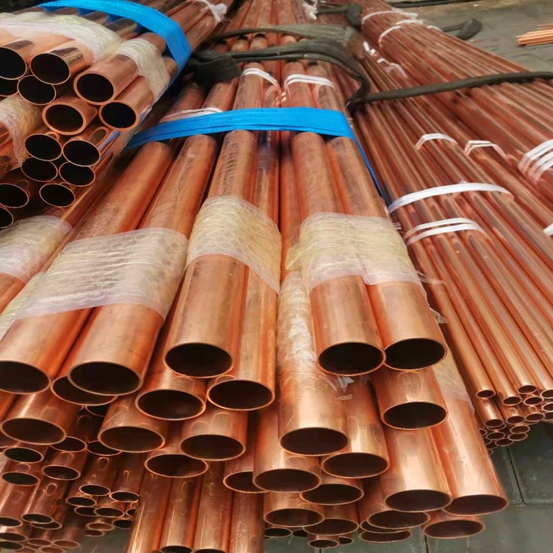 医用脱脂紫铜管tp2软态紫铜盘管r410压力铜管制冷用定尺加工