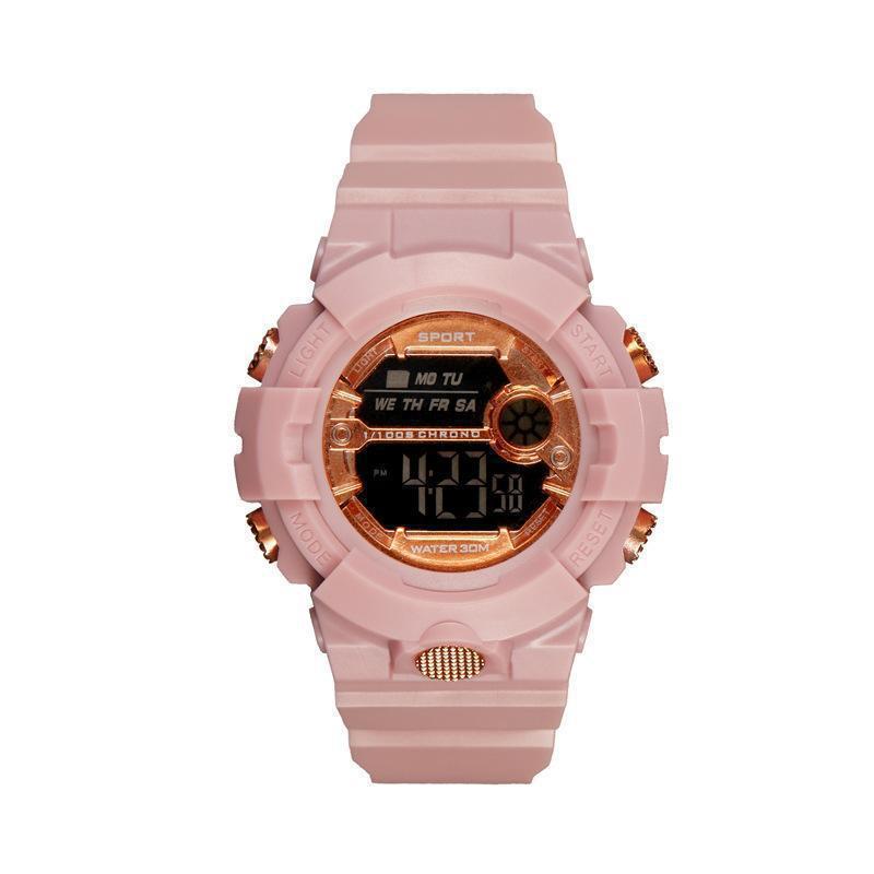 Manufacturer Adult Student Children's New Korean-Style Multi-Functional Waterproof Luminous Alarm Clock Electronic Watch 591