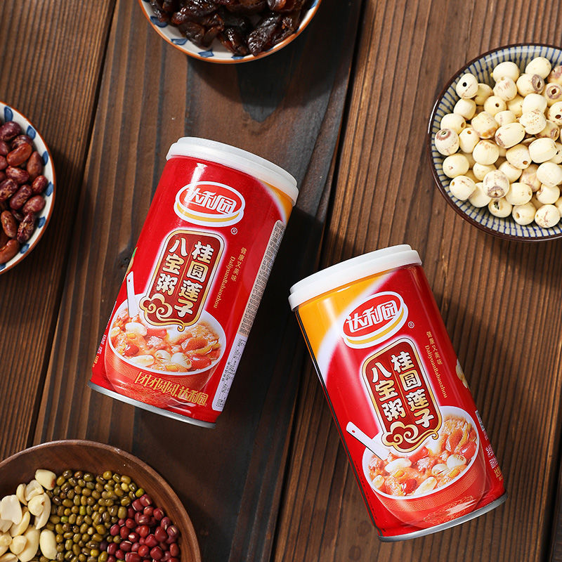 360g整箱12罐八宝粥桂圆莲子黑米紫薯八宝粥营养早餐速食-阿里巴巴
