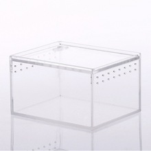 Acrylic pet box one piece leak-proof crawl box 亚克力宠物箱1