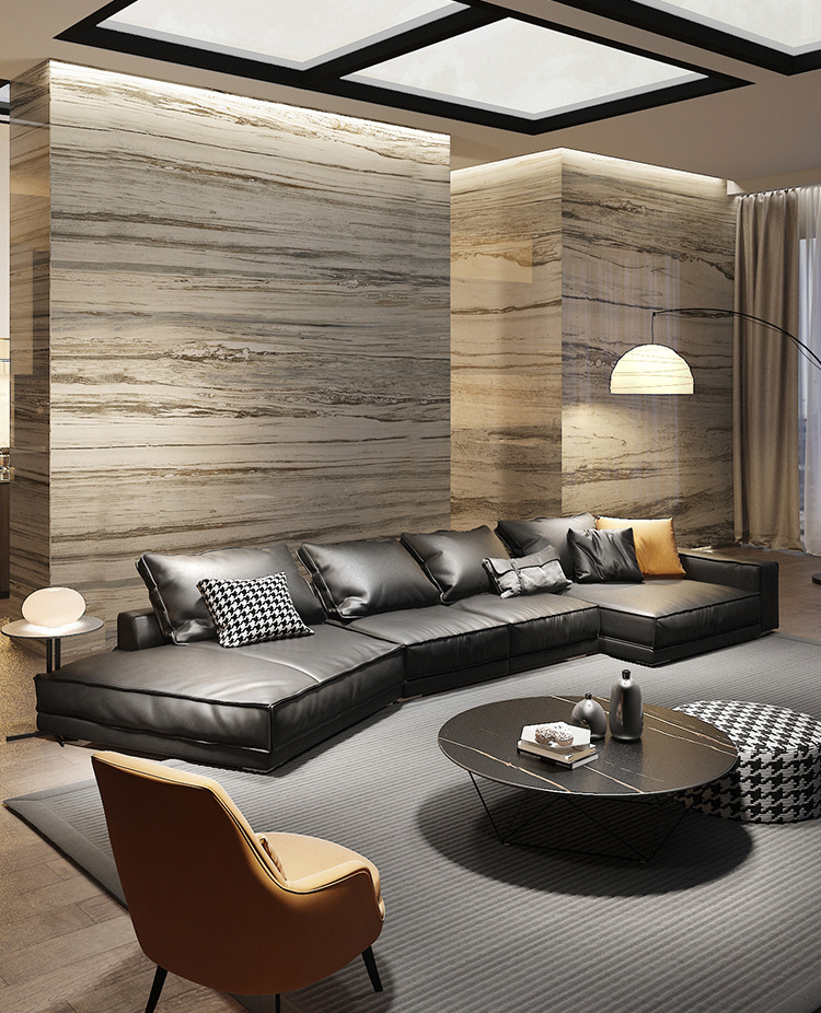 客厅异形创意科技布沙发 现代简约极简轻奢弧形贵妃转角布艺沙发