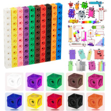 100pcs Numberblocks Multilink Linking Counting Cubes Snap跨