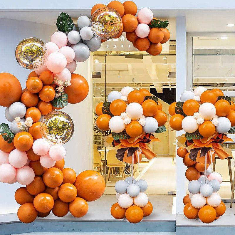 开业气球花篮立柱周年庆活动装饰商场门店铺520节日气氛场景布置