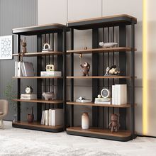 轻奢展柜文件柜美容院柜化妆品展柜落地产品展示柜客厅落地多层架