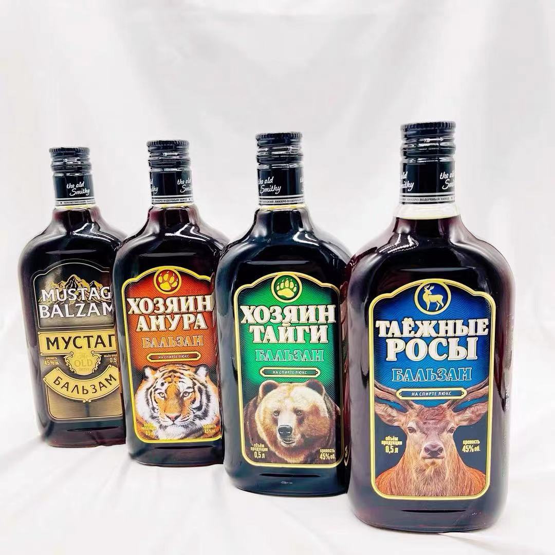 俄罗斯虎头酒阿穆尔虎熊鹿头伏特加洋酒500ml