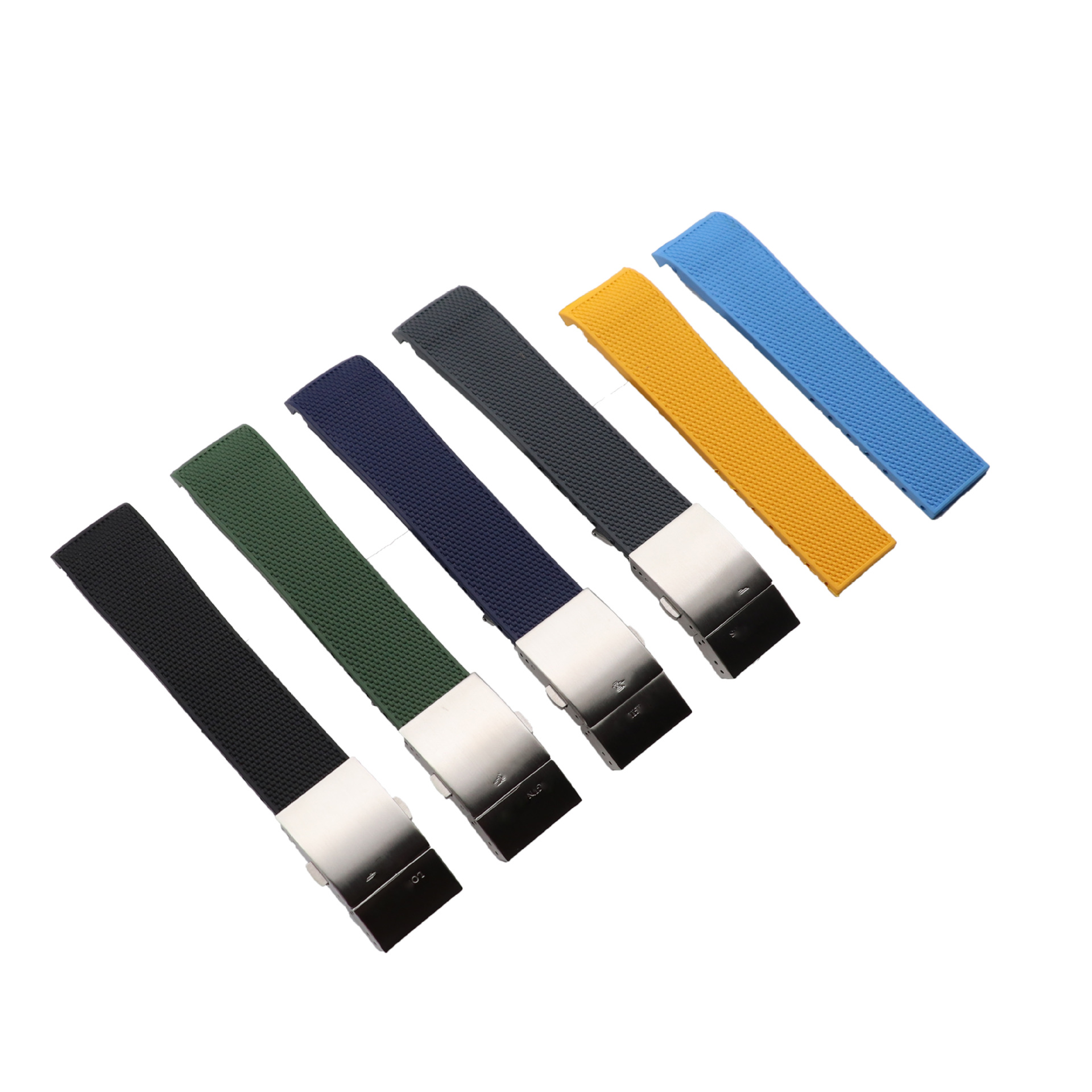 康卡斯胶带折叠扣橡胶表带扣手表配件 康卡斯潜水橡胶表带蝴蝶扣