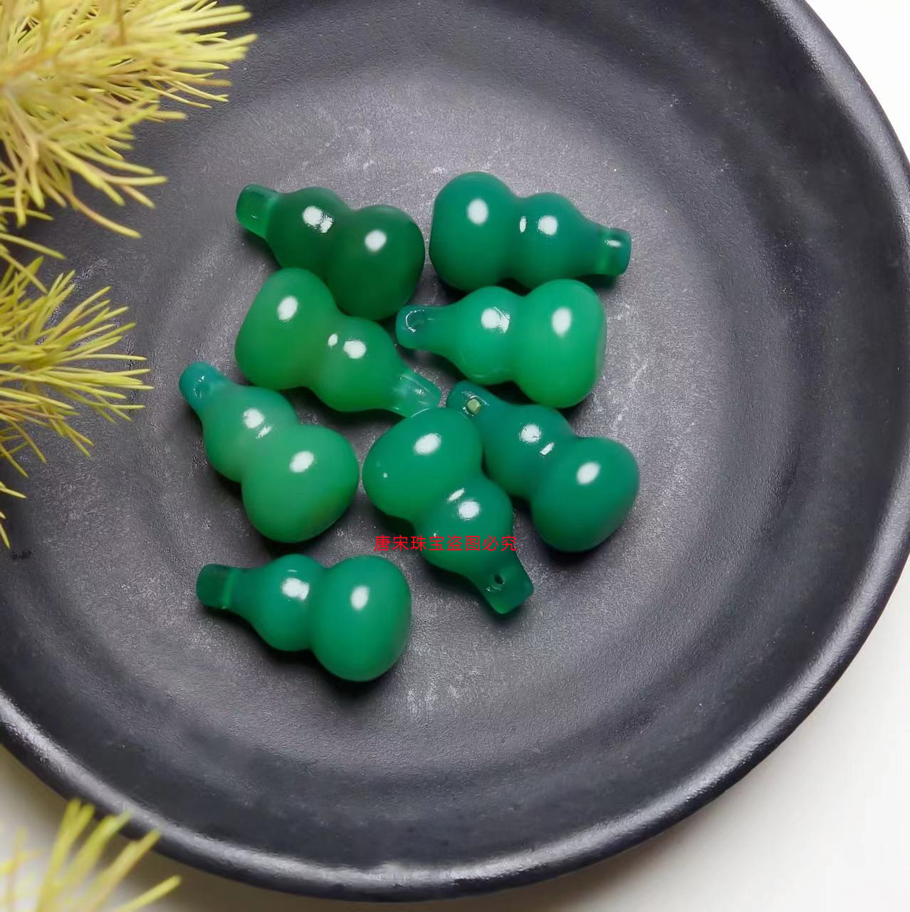 Agate Chalcedony Gourd Factory Wholesale Three-Dimensional Gourd Wholesale DIY Jade Neck Pendant Jade Gourd