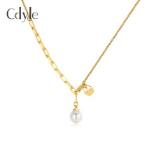 西黛尔新款项链女珍珠吊坠夏日气息项链时尚高级设计感锁骨链厂家