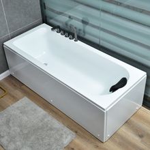 亚克力浴缸成人家用方形浴盆浴池小户型卫生间澡盆1-1.8米独立式