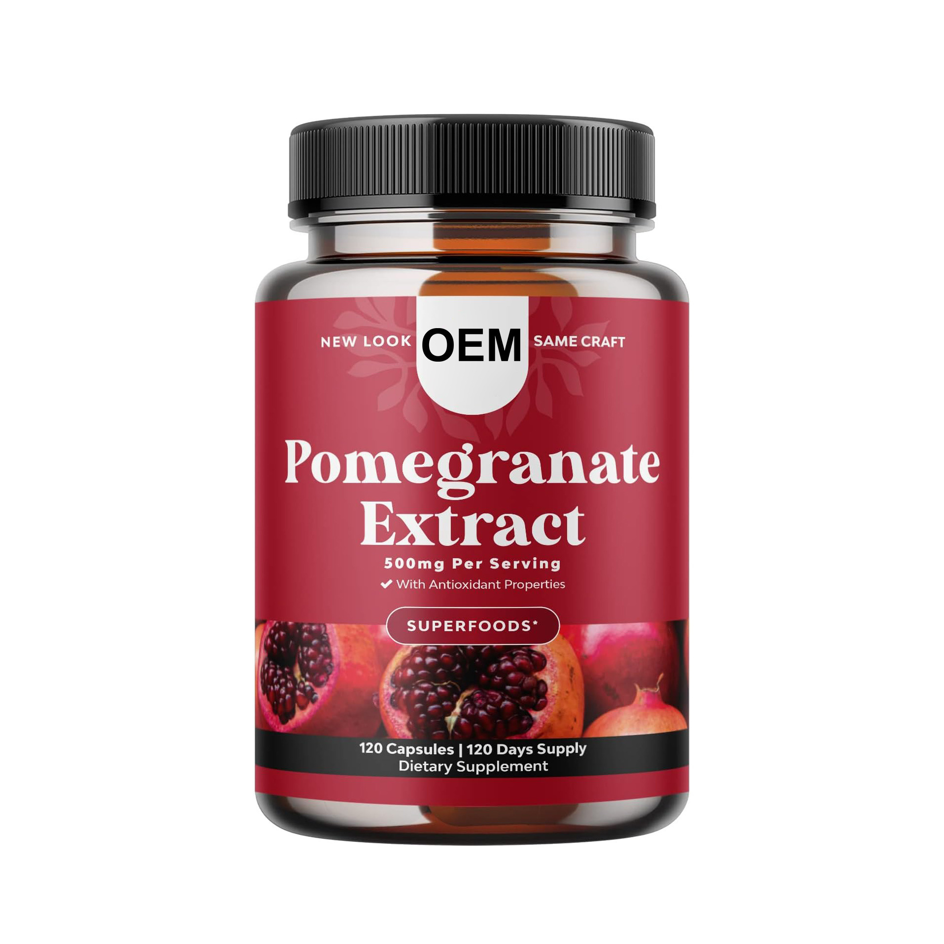 超级食品天然石榴提取物多酚补充剂 支持心脏和关节健康 增加活力