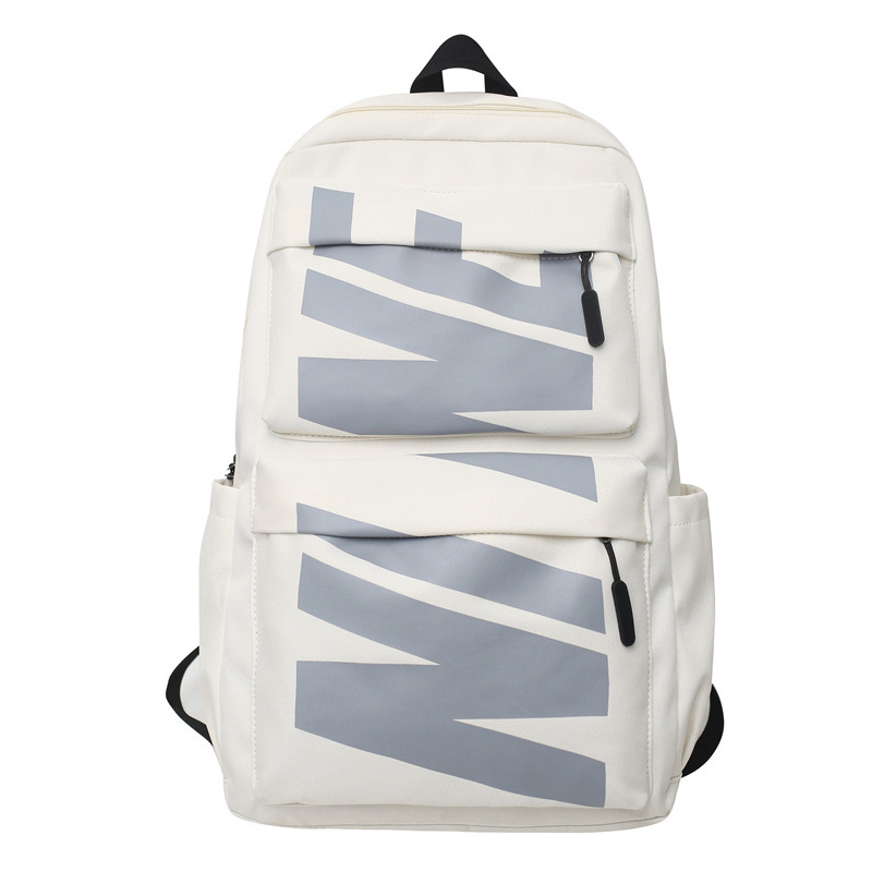 Schoolbag Female Junior High School Student Simple Backpack Primary School Student 2023 New Large Capacity High School Student College Students' Backpack Male