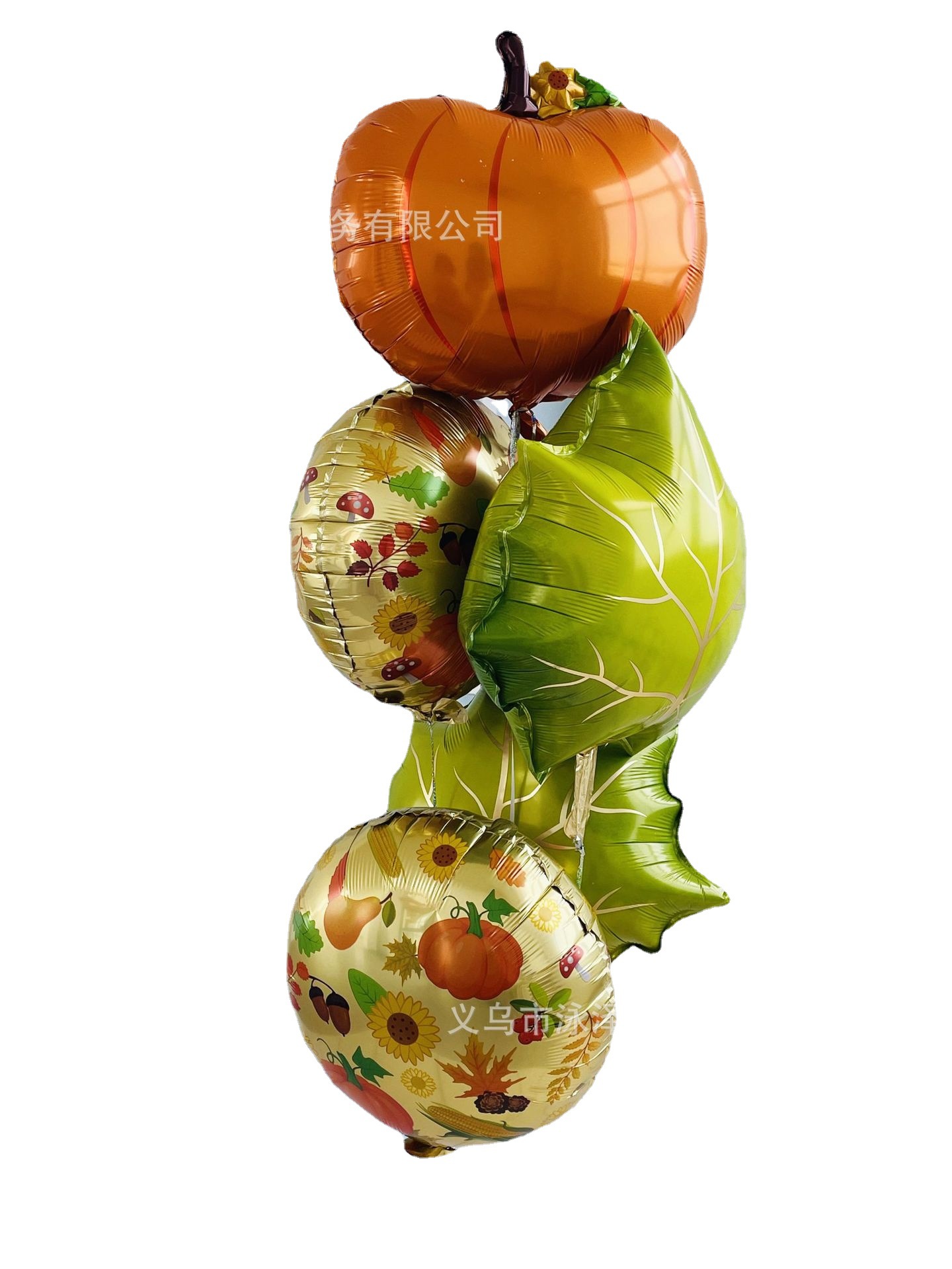 Thanksgiving Pumpkin Squirrel Maple Leaf Theme Aluminum Balloon Package Shopping Mall Thanksgiving Carnival Party Balloon