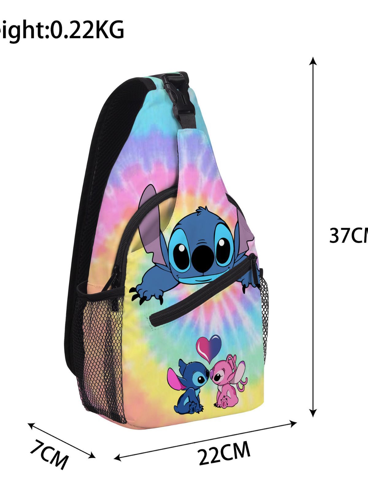 In Stock Stitch Stitch Primary and Secondary School Students Crossbody Waist Bag Small Shoulder Bag Outdoor Travel Chest Bag