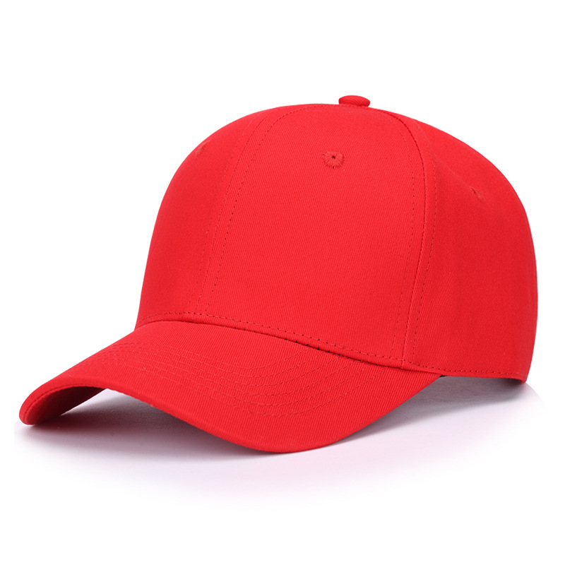 Cotton Baseball Hat Wholesale Printed Logo Korean Style Hard Soft Top All-Matching Embroidered Sunshade Advertising Cap Peaked Cap in Stock