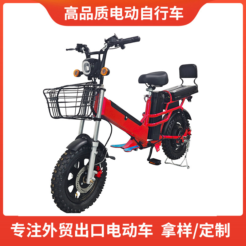 厂家货源出口批发48v 60v电瓶车沙滩胎雪地胎锂电池强劲电动车