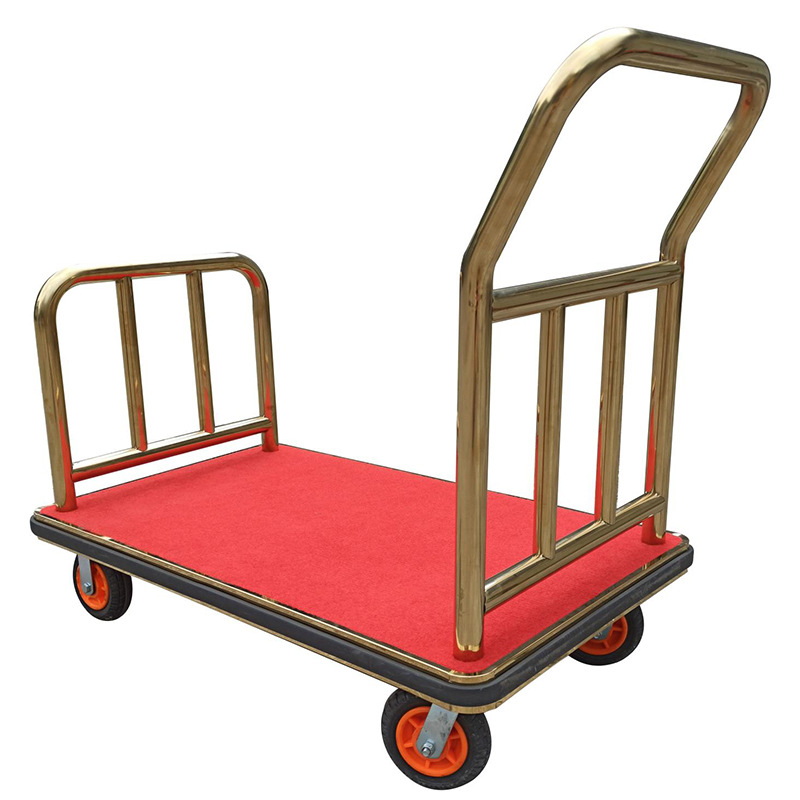 手推车车客车礼宾行李车酒店机场散运椅静音大堂车轮子不锈钢大厅