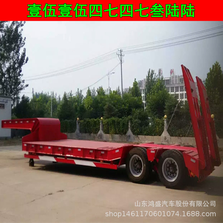 东北三省11米二桥托盘车报价 鸿盛钩机板拖制造商提供