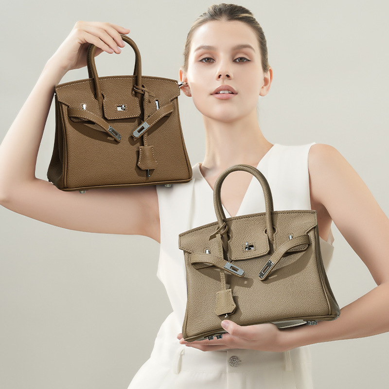 togo皮铂金包凯利包真皮大容量小众高级感女上班族小拎包手提包