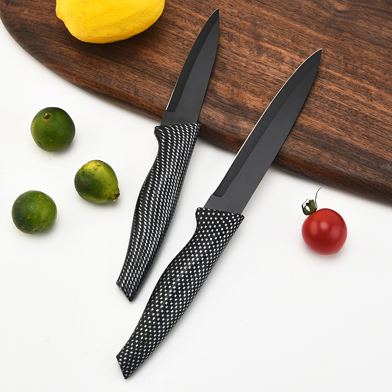 Mesh Dovetail Handle Stainless Steel Paint Knife Suit Chef Knife Saw Knife Pizza Cut Six-Piece Set Foreign Trade Full Set